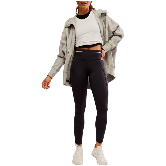 NWT Free People Women's Keepin' Cozy Fleece-Lined Women's High-Waisted Leggings - Picture 10 of 14